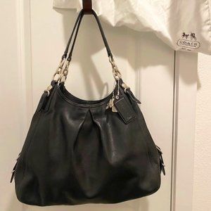 Coach Medium Black Leather Handbag